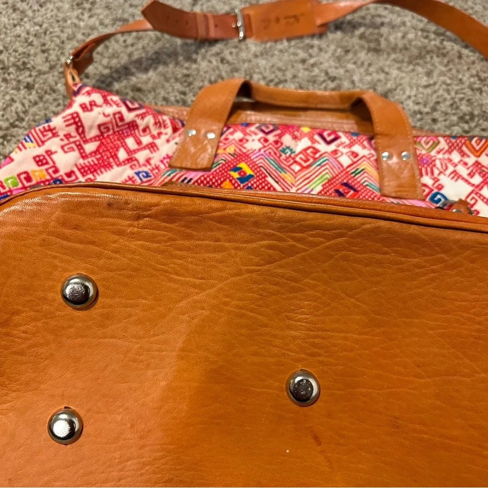 Nena & Co large woven and leather tote - Picture 12 of 16